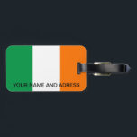 Luggage Tag with Flag of Ireland<br><div class="desc">Add a touch of Irish pride to your travel gear with this stylish luggage tag featuring the flag of Ireland! Crafted with meticulous attention to detail, this luggage tag is more than just a functional item; it's a celebration of Irish heritage and cultural pride. The design proudly showcases the iconic...</div>