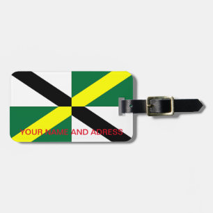 Luggage Tag with Flag of Monterey City, USA