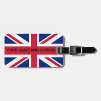 Luggage Tag with Flag of United Kingdom