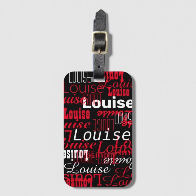 Luggage Tag with name (Front Vertical)