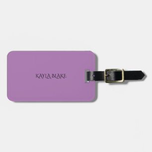 Luggage tag with personalised name.