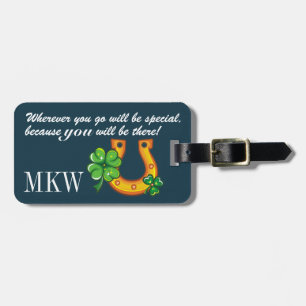 Luggage Tag with Quote - See Back 