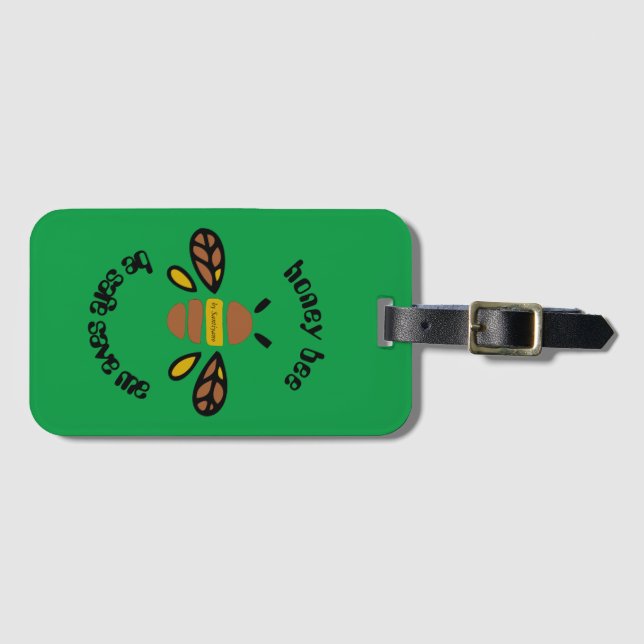 Luggage tags 'Be safe, save me' (Front Horizontal)