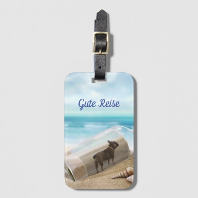 Luggage tags French bulldogs (Front Vertical)
