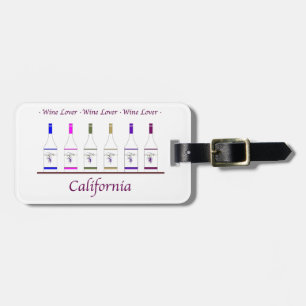 LUGGAGE/WINE BOTTLE TAG_WINE LOVERS CA LUGGAGE TAG