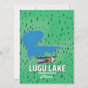 Lugu Lake, Yunnan plateau, China map