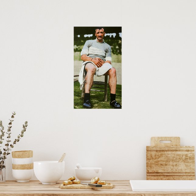 Luigi Ganna Milan Winner First Giro d'Italia 1909 Poster (Kitchen)