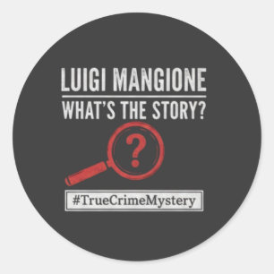 Luigi Mangione - What's The Story? Mystery Sticker