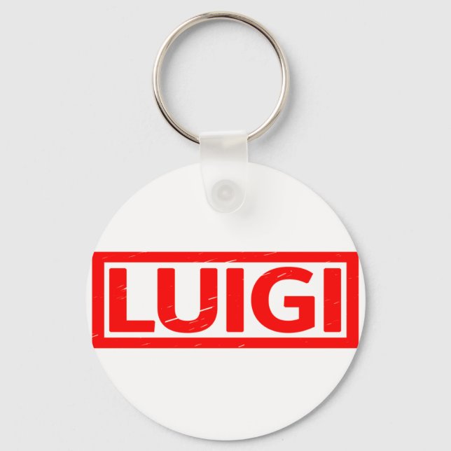 Luigi Stamp Key Ring (Front)