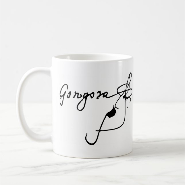 Luis de Góngora (signature) Coffee Mug (Left)