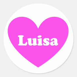 Luisa Classic Round Sticker