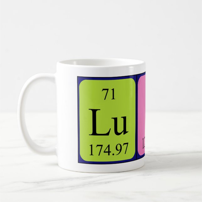 Luise periodic table name mug (Left)