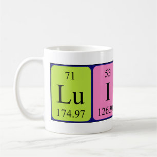 Luismi periodic table name mug