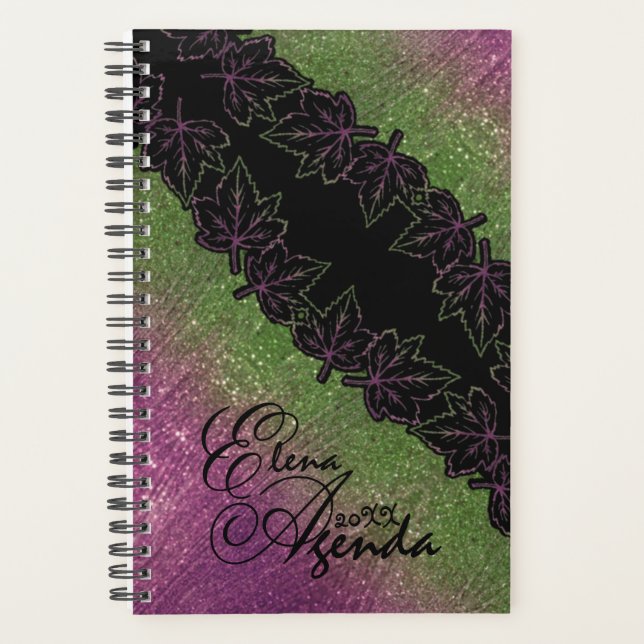 Lujosa personalizada con hojas planner (Front)