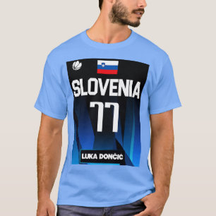 Luka Doncic 2021 Slovenia Jersey Fan Design T-Shirt