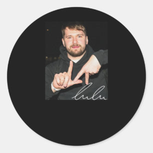 Luka Doncic Hand Sign La Classic Round Sticker
