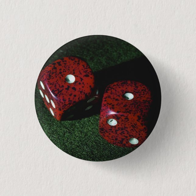 Lukcy Dice 3 Cm Round Badge (Front)