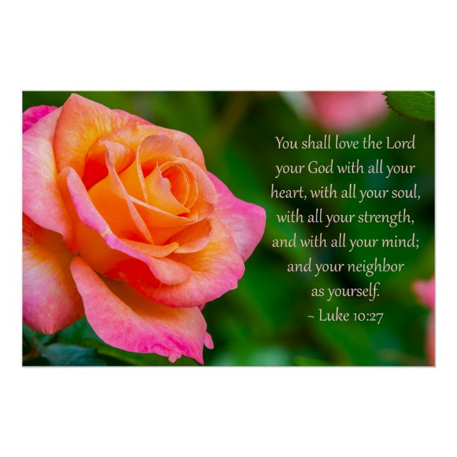 Luke 10:27 Print, Value Poster Paper (Semi-Gloss) (Front)