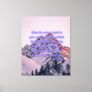 Luke 11:24 Bible Verse KJV Pic Wall Art