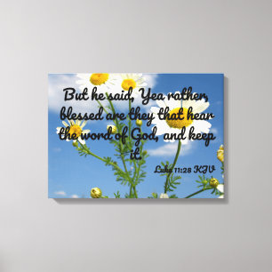 Luke 11:28 Bible Verse KJV Pic Wall Art