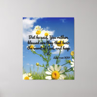 Luke 11:28 Bible Verse KJV Pic Wall Art