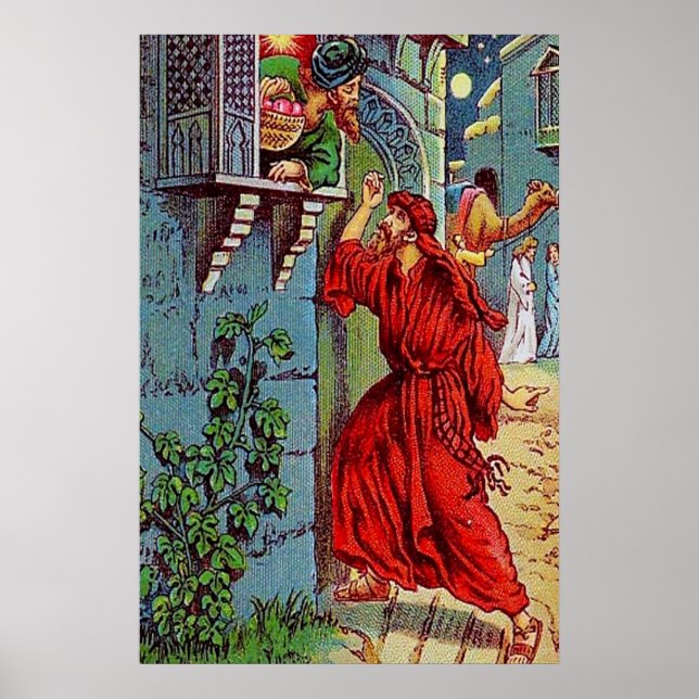 Luke 11:5-8 A Friend in Need poster (Front)