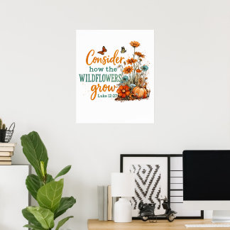 Luke 12:27 poster