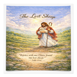 Luke 15 Parable Lost Sheep Photo Print