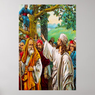 Luke 19:1-10 Jesus Saves a Tax Collector Poster