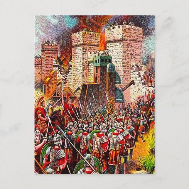 Luke 19:41-44 Jerusalem Will Be Destroyed postcard (Front)