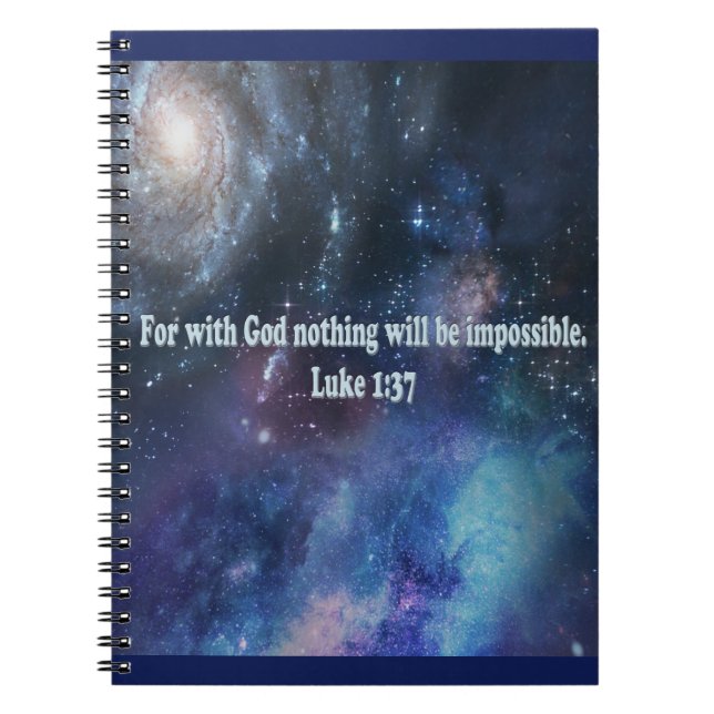 Luke 1:37 notebook (Front)
