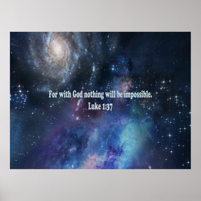 Luke 1:37 poster (Front)