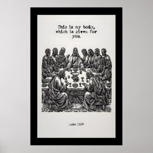 Luke 22 19 Last Supper Art Print This Is My Body