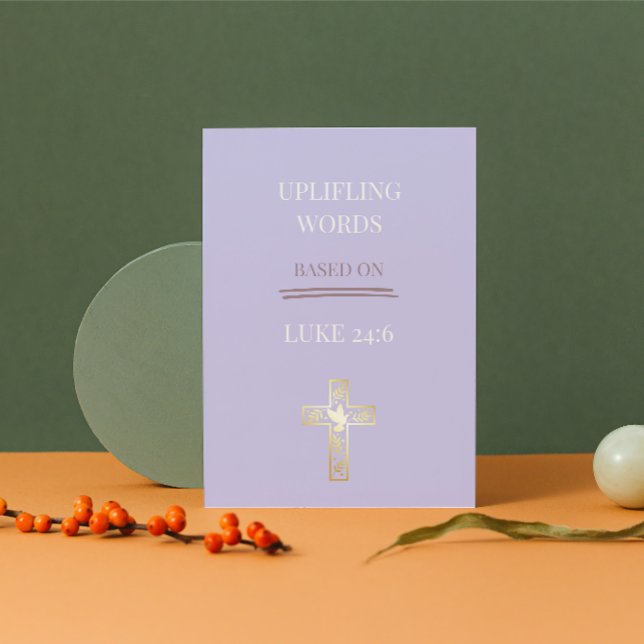 Luke 24:6 Christian Reflection Card (He Is Alive — Share the Joy of Easter with Loved Ones)