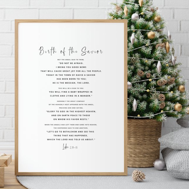 Luke 2:10-15 Christmas Bible Verse Wall Art (Creator Uploaded)