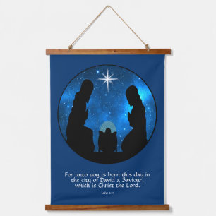 Luke 2:11   hanging tapestry