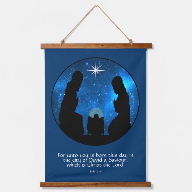 Luke 2:11   hanging tapestry (Front)