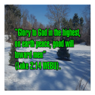 Luke 2:14 WEBU Poster