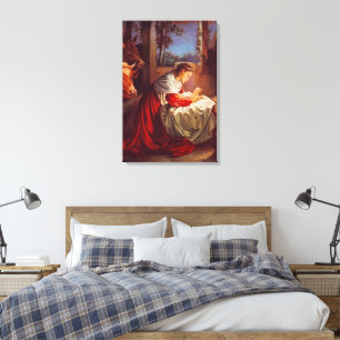 Luke 2:1-7 Jesus is Born in Bethlehem Canvas Print