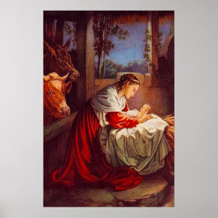 Luke 2:1-7 Jesus is Born in Bethlehem Poster