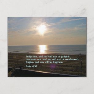 Luke 6:37 Sunrise Postcard