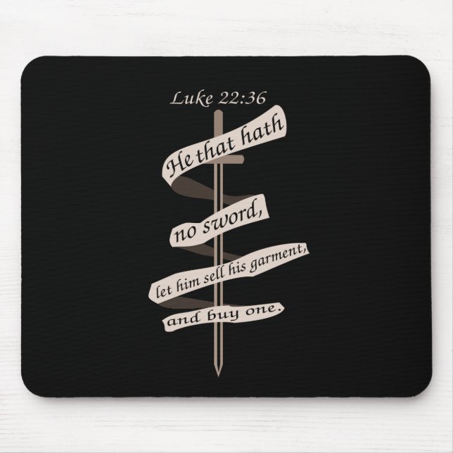 Luke Advice Buy a Sword Mouse Pad (Front)