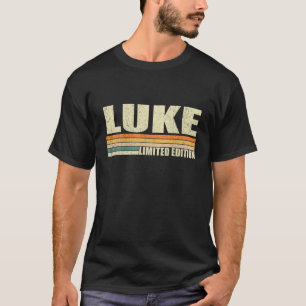 Luke Gift Name Personalised Funny Retro Vintage Bi T-Shirt