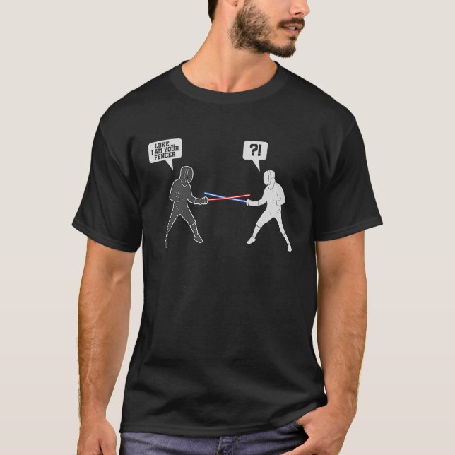 Luke I Am Your Fencer  Fencing T-Shirt (Front)