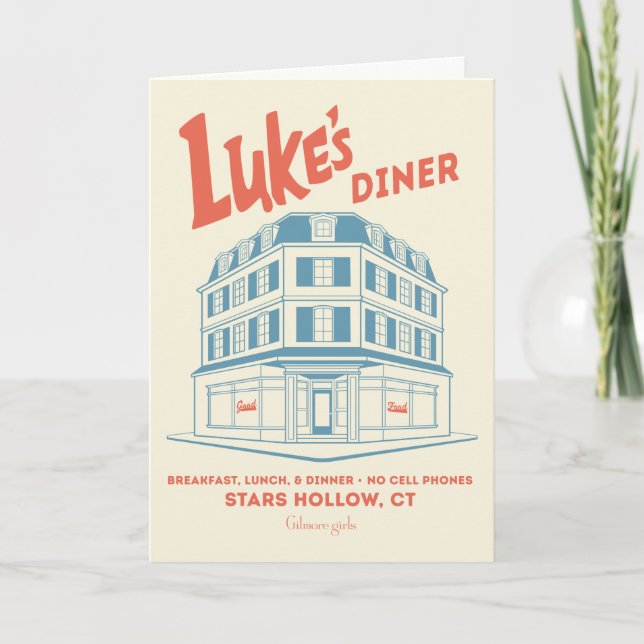 Luke’s Diner Stars Hollow Design Card (Front)