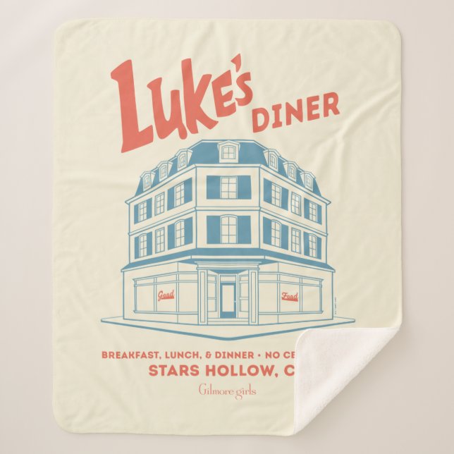Luke’s Diner Stars Hollow Design Sherpa Blanket (Front)
