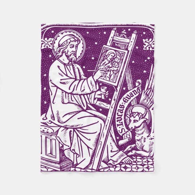 Luke the Evangelist Fleece Blanket (Front)