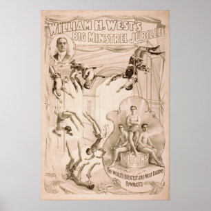 Luken's Gymnist Aerialist Act VAUDEVILLE Poster