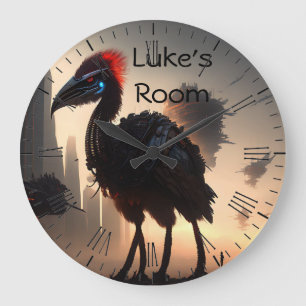 Luke's Room, Robotic Emu Wall Clock