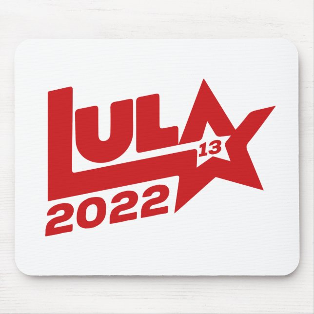 Lula 2022 13 PT Presidente Brasil Mouse Pad (Front)